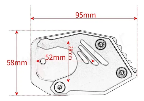 Extensión De Caballete Lateral Para Honda Cb300r 2018-2022