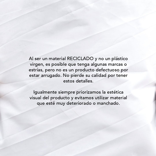 Imagen 3 de 10 de Mochila Ecológica Impermeable De Silobolsa Reciclada Blanca
