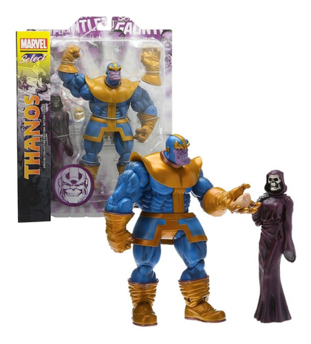 Thanos Y La Muerte Figura Marvel Select Disney Toys 6 PuLG