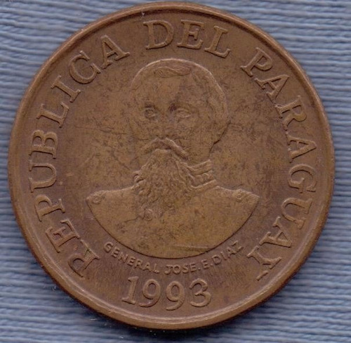 Paraguay 100 Guaranies 1993 * Gral. Jose Diaz * Monumento *
