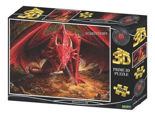 Puzzle Rompecabezas 3d 1000 Piezas Dragon Lair Prime 3d