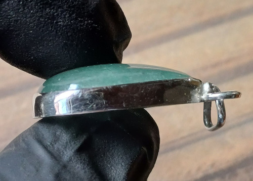 Dije Plata Jade Tailandia Auténtico Equilibrio Elegancia 25 Plateado