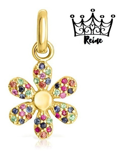 Reine Dije Real Mix Bloom De Plata Vermeil Con Gemas