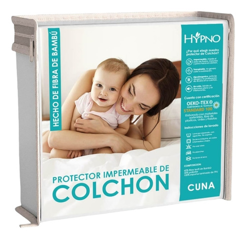 Protector De Colchón Impermeable Bambú Cuna