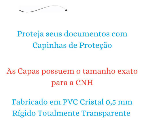 Imagem 4 de 6 de Capa Proteção Habilitação (cnh) - Kit 500 Pçs