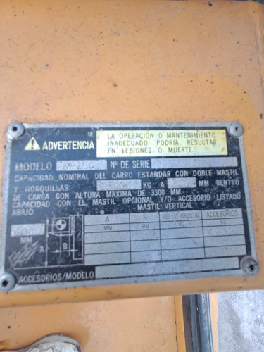 Autoelevador Cat Dp150 15.000kg 9000hrs 2006 Con Desplazador