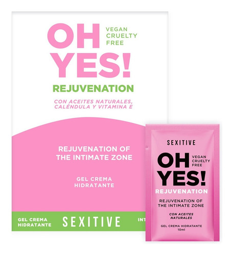 
Caja X 44 Lubricante Hidratante Oh Yes Rejuvenation Sexitive
