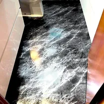 Comprar Revestimento Chão Impermeável Mármore Preto Cozinha Sala 4m