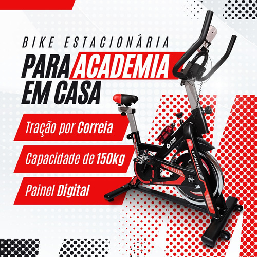 Bicicleta Ergométrica Spinning Roda Inércia 13 Kg Ecom