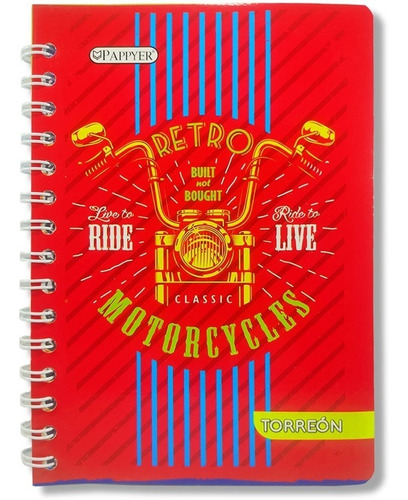 Cuaderno Argollado Pequeño Pappyer 100 Hojas X3 Unidades