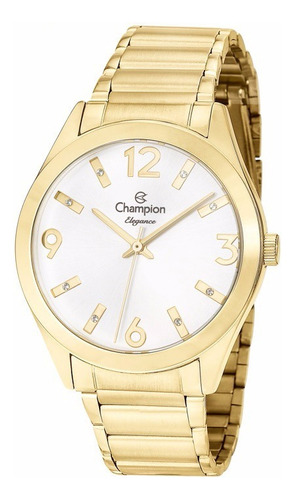 Relógio Champion Feminino Dourado Cn25396h