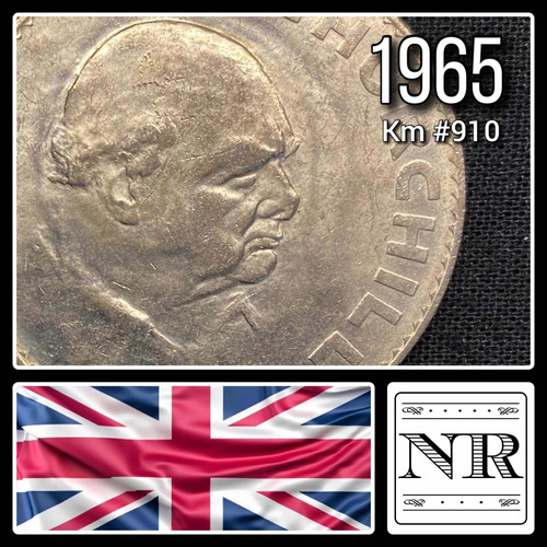 Inglaterra - 1 Crown - Año 1965 - Km # 910 - Churchil