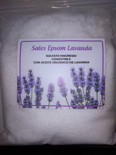 1 Kilo De Sales De Epsom (sulf. Magnesio 99.9+aceite Lavanda