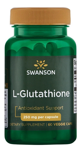 L Glutathione Glutation 250mg 60caps Swanson + Envio Gratis