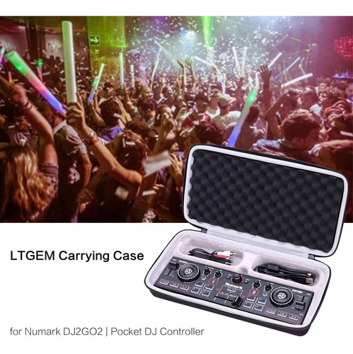 Imagen 3 de 7 de Evafunda Rígida Para Numark Dj2go2 | Pocket Dj Controllerbol
