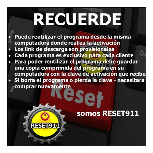 Reset Almohadillas Epson L1300 L1800 L805 Ilimitado 1 Pc,