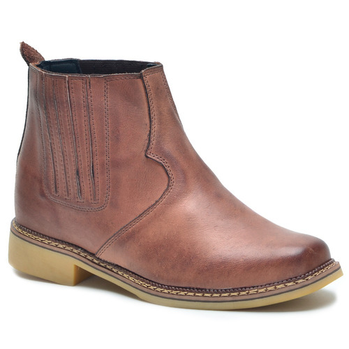 Botina Country Masculina Em Couro Legitimo Envio Já Promoção