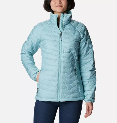 Campera Columbia Powder Lite Omni Heat Termica Pluma Mujer