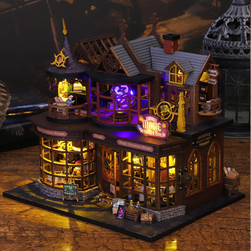 Kits De Muebles De Casa De Muñecas En Miniatura, Modelo De