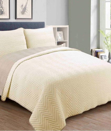 Cubrecama Naturalreversible King Size Con 2 Fundones Premiun