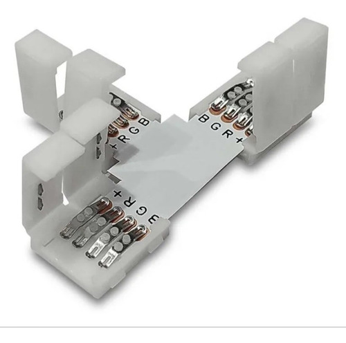 Conector De Unión Rígido Rgb Cinta Led Smd 5060 En T X1