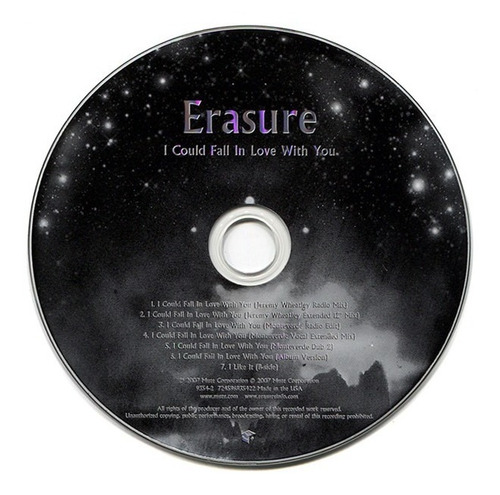 Erasure - I Could Fall In Love With You Cd Maxi P78