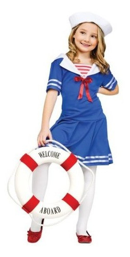 Girls Sweet Sailor Costume