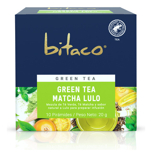 Te Verde Matcha Lulo Bitaco Caja X - Unidad a $1223