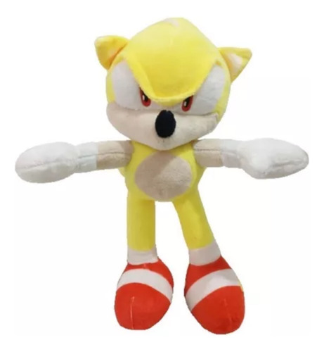 Peluche Super Sonic Sonic The Hedgedog Hermoso! Importado