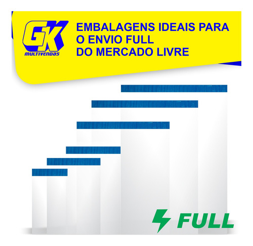 Envelope Ecommerce Full Transparente 19x25 200 Pç Imperdível