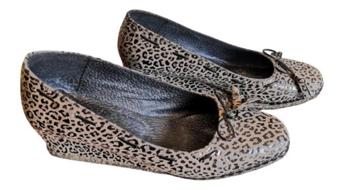 Zapatos Animal Print, Nro 35 Taco Chino 4cm, The Bag Belt