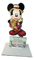 Comprar Souvenirs Centros De Mesa X10 Mickey Safari 27cm  Fibrofacil