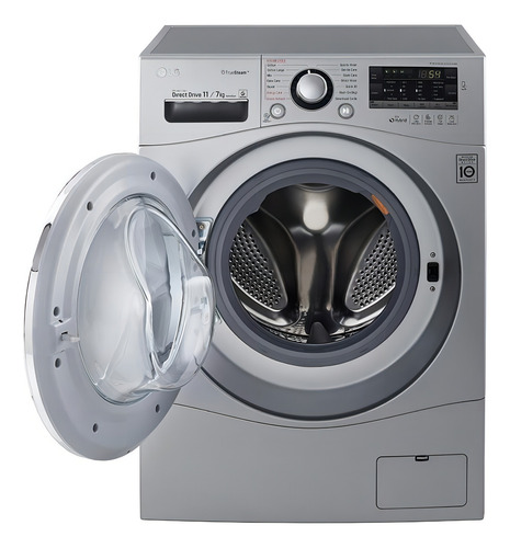 Lavasecarropas automático LG inverter hasta 11kg 220V color gris