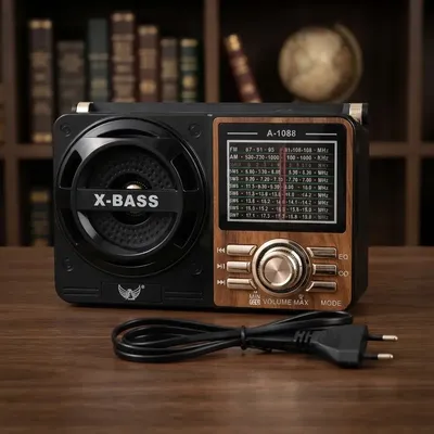 Rádio Retrô Altomex Portátil Bluetooth USB SD Analógico AM/FM/SW Marrom