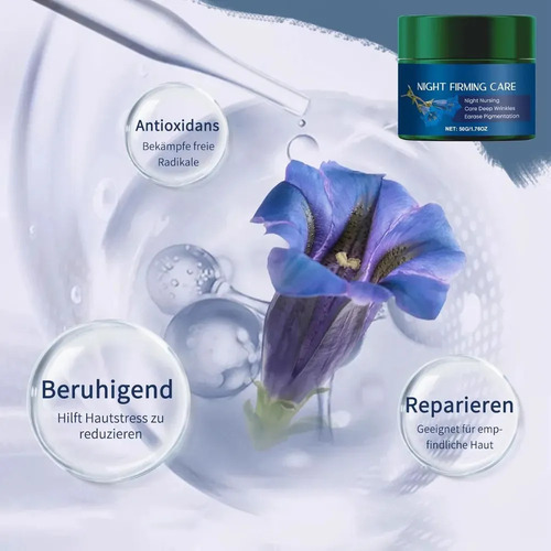- Crema Fesichtcream Blauer Enzian, Cuidado Noturno Antiader