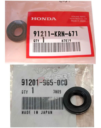 Kit Retenes Bomba De Agua Honda Cr 125 / 250 1986 Al 2007