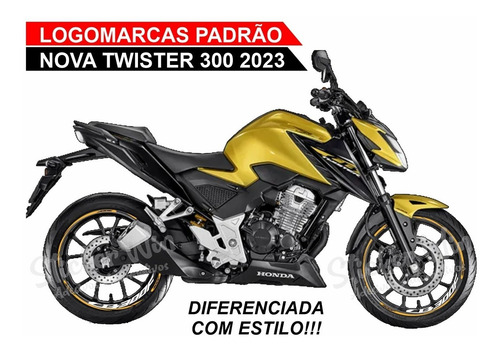 Kit Adesivos De Roda Cb 300f Twister 2023 Friso + Interno C3