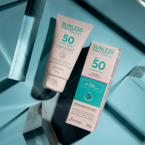 Protetor Solar Facial Sunless Gel Translúcido Fps 50 35g