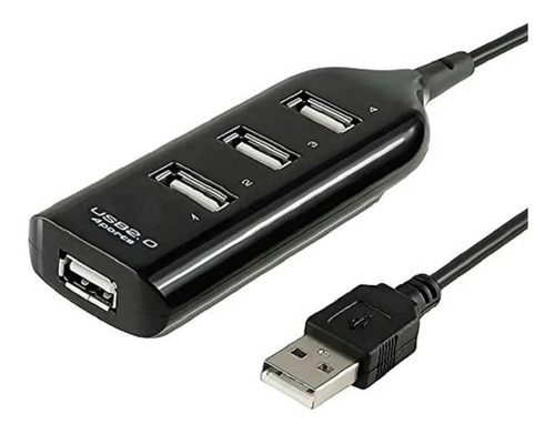 Hub Usb 4 Puertos Extension Multiplicador Adaptador Usb 2.0