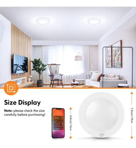 Lmpara De Techo Led Con Sensor De Movimiento, Ilumina Tu Hog