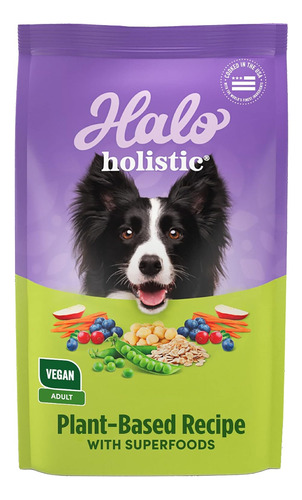 Halo Holistic Adult Dog Vegan Plant-based Recipe With Superf