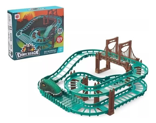 Pista Dinosaurio Para Niño Juguete Pista Con Auto Dinosaurio