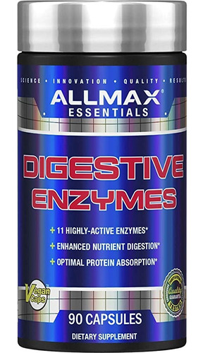 Allmax Enzimas Digestivas 90 Capsulas Lacata Amilasa