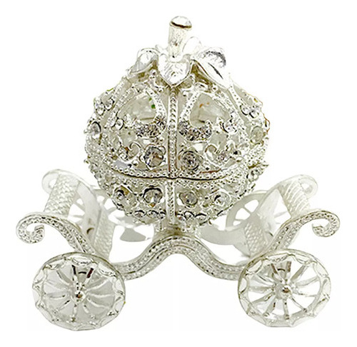 Joyero De Cristal Con Forma De Carruaje De Calabaza, Joyero
