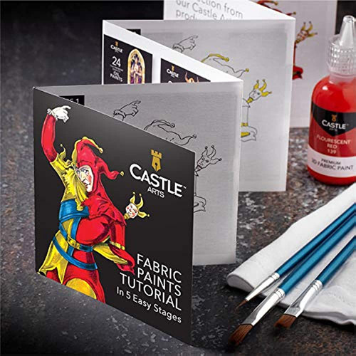 Set De Pintura De Tela 3d De Castle Art Supplies - 24 Colore