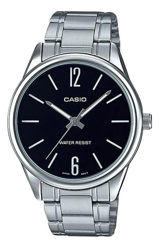 Reloj Casio  Mtpv005 Hombre Acero  Plata Full Color De La Correa Mtp-v005d-1b