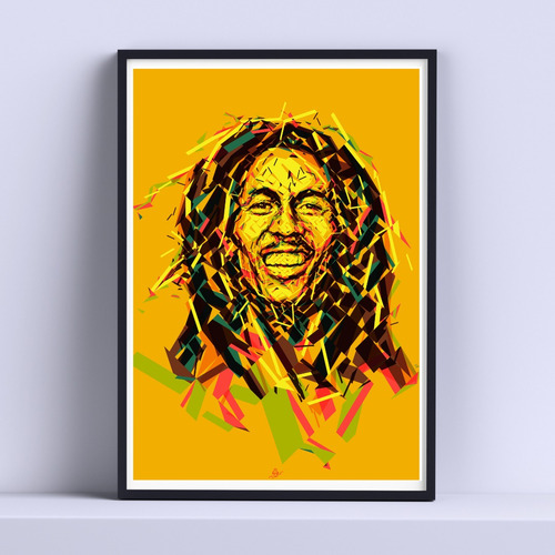 Cuadro Bob Marley Decorativo 30x40cm Listo P Colgar