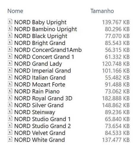 Imagem 3 de 3 de Pack Samples Nord Pianos Para Modx/montage (18 Pianos)