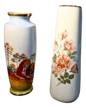 Comprar Florero Antiguo Pintado A Mano De Porcelana Tsuji Oro