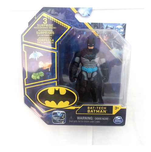 Batman Bat Tech Spin Master Dc 3 Accesorios 10cm (Usado)